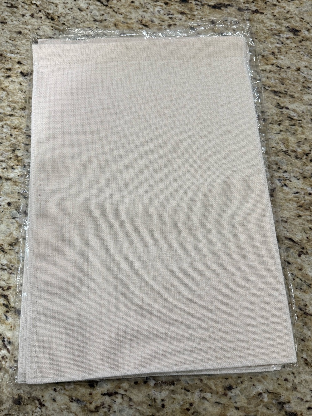 NWT 5 Pc Bundle Craft DIY Blank Cream Poly Linen Garden Flags